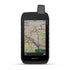 Garmin Montana 710 front view showing a mapping directions screen