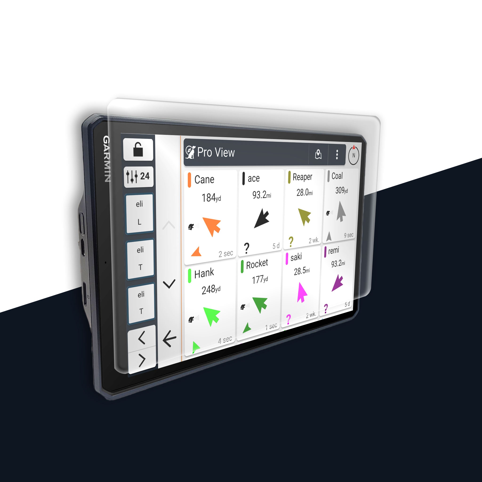 Flexible iron screen protector for Garmin Alpha XL