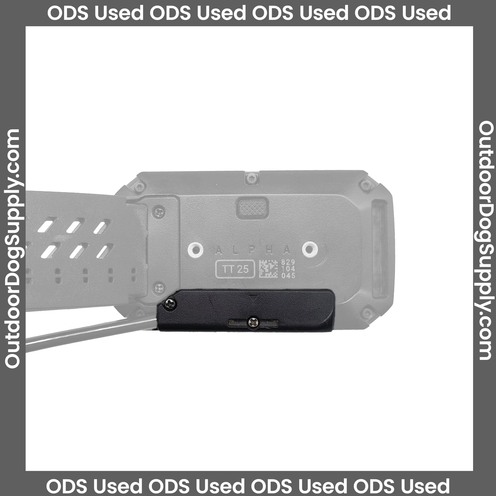 Replacement Antenna Cover Plate for Garmin TT25 Dog Tracking Collar- Used