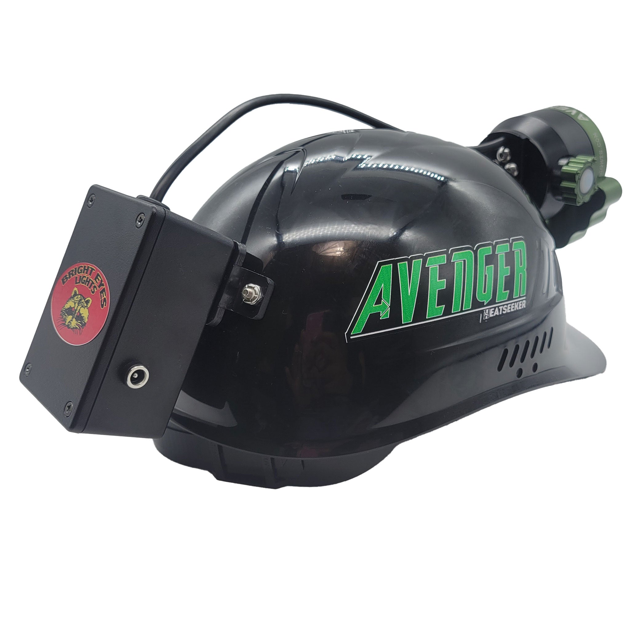 BrightEyes Avenger Light Black bump cap back view