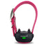Garmin barklimiter dog collar with green light and pink strap