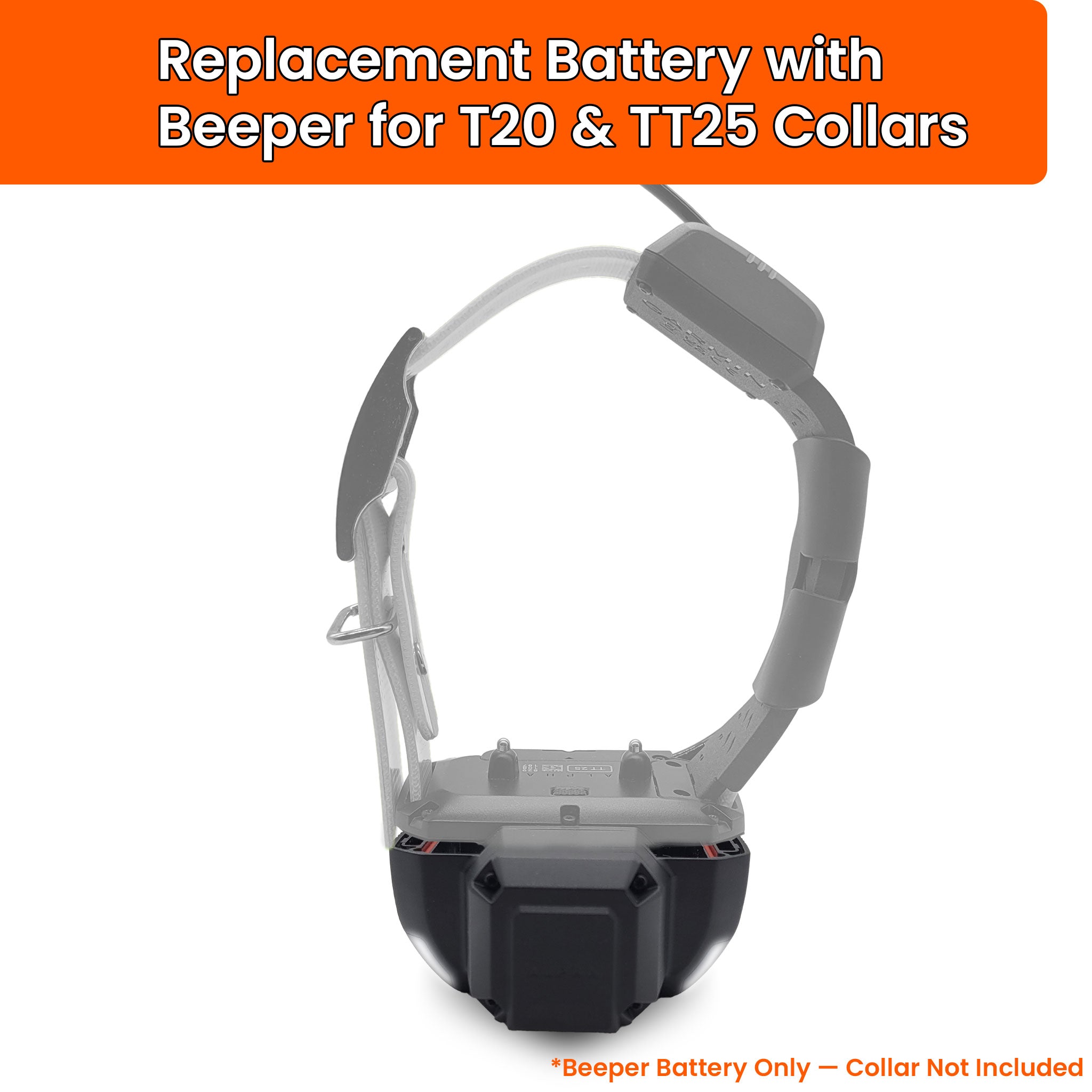 Beeper Battery Pack For Garmin Alpha T20 & TT25 Dog Collar