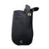 Black leather holster for Garmin Sport Pro handheld with metal clasps on a white background
