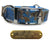 1" Pattern Premium Glow Tuff Center Ring Dog Collar with Brass Name Plate