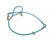 Chew-proof, all-weather 5ft dog leash for secure control- light blue