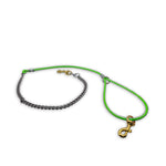 5ft Cable and Chain Leash- Lime Green