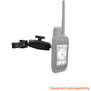 Garmin Alpha 200 attached to a clamp mount