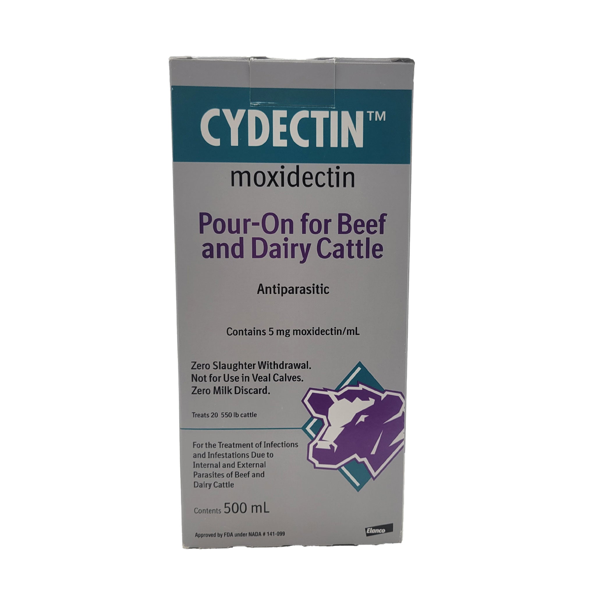 Cydectin Pour-On Moxidectin Dewormer - 500 mL