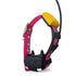 dogtra pathfinder2 mini collar on a pink reflective collar strap