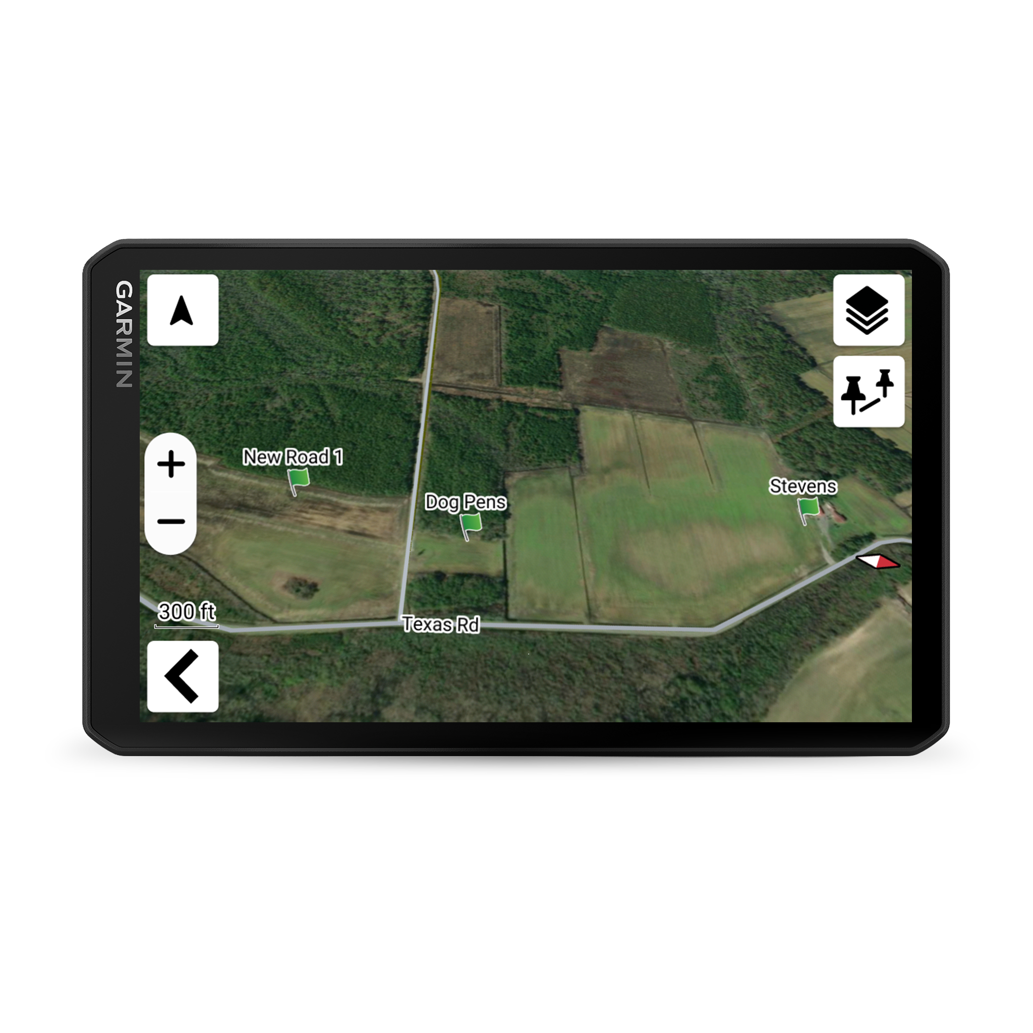 Garmin Drivetrack 72 waypoints on screen