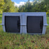 front view of original kennel by easy loaders kennels with Cold Weather Kennel Door Covers