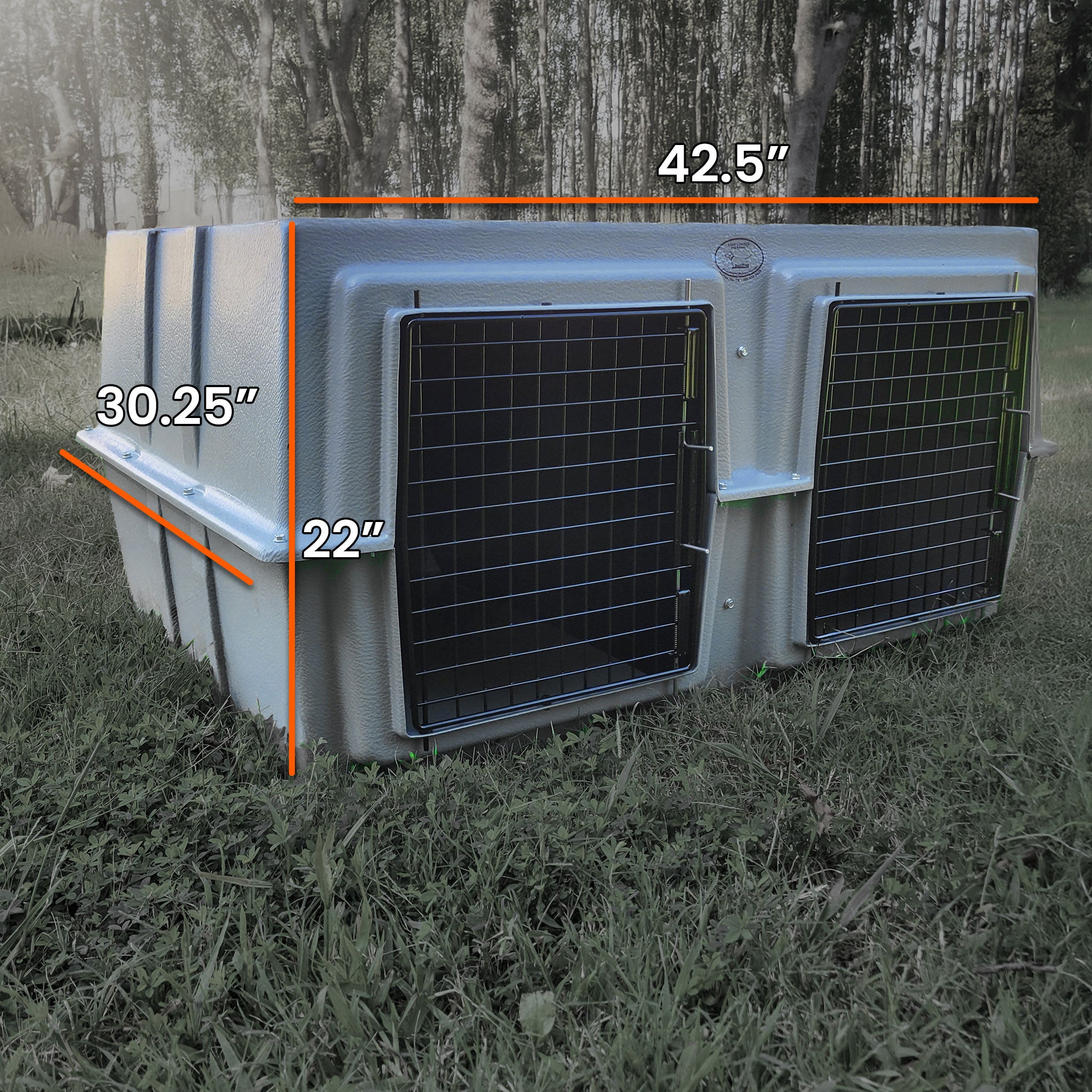 measurements of The Duece Kennel by Easy Loader Kennels