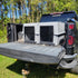 The Duece Kennel by Easy Loader Kennels in the back of a full size truck