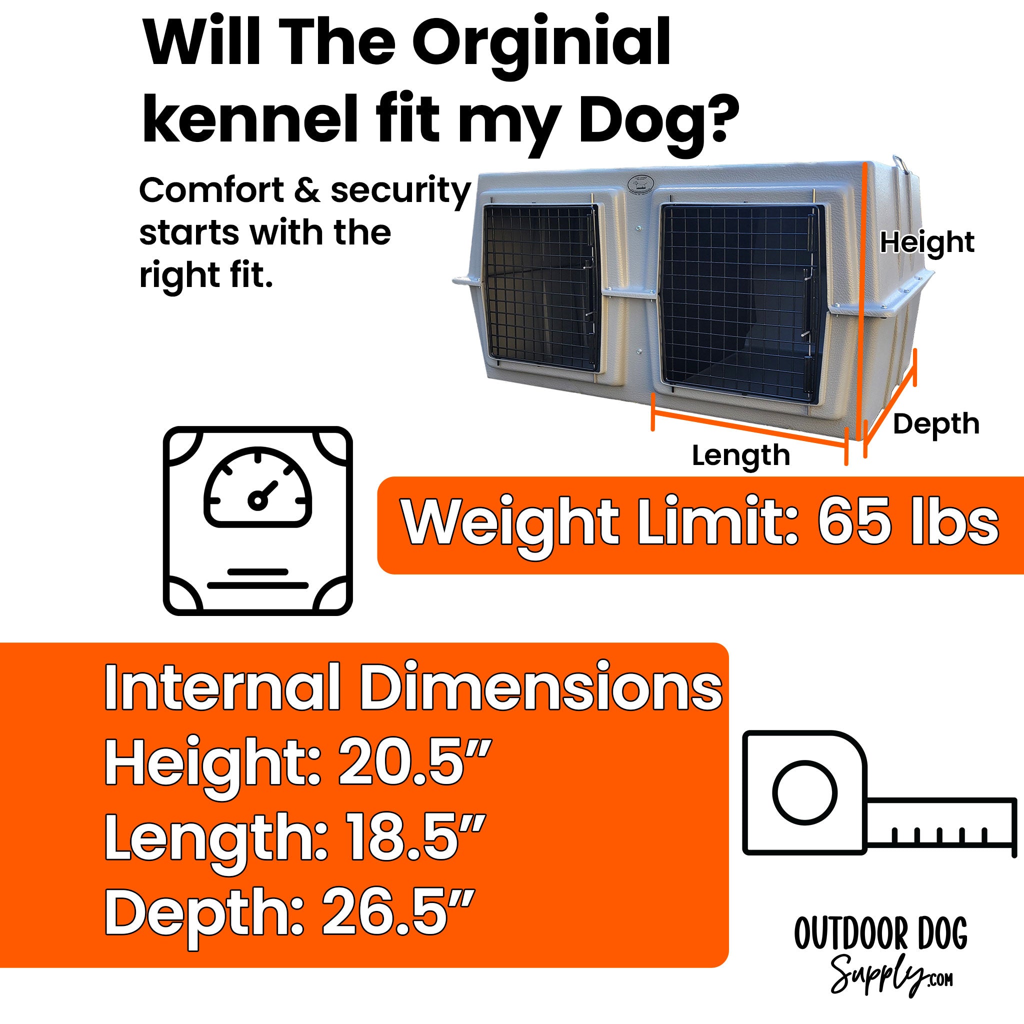 Two Dog Kennel For Large Trucks & SUV's The Original By Easy Loader Dog Kennels