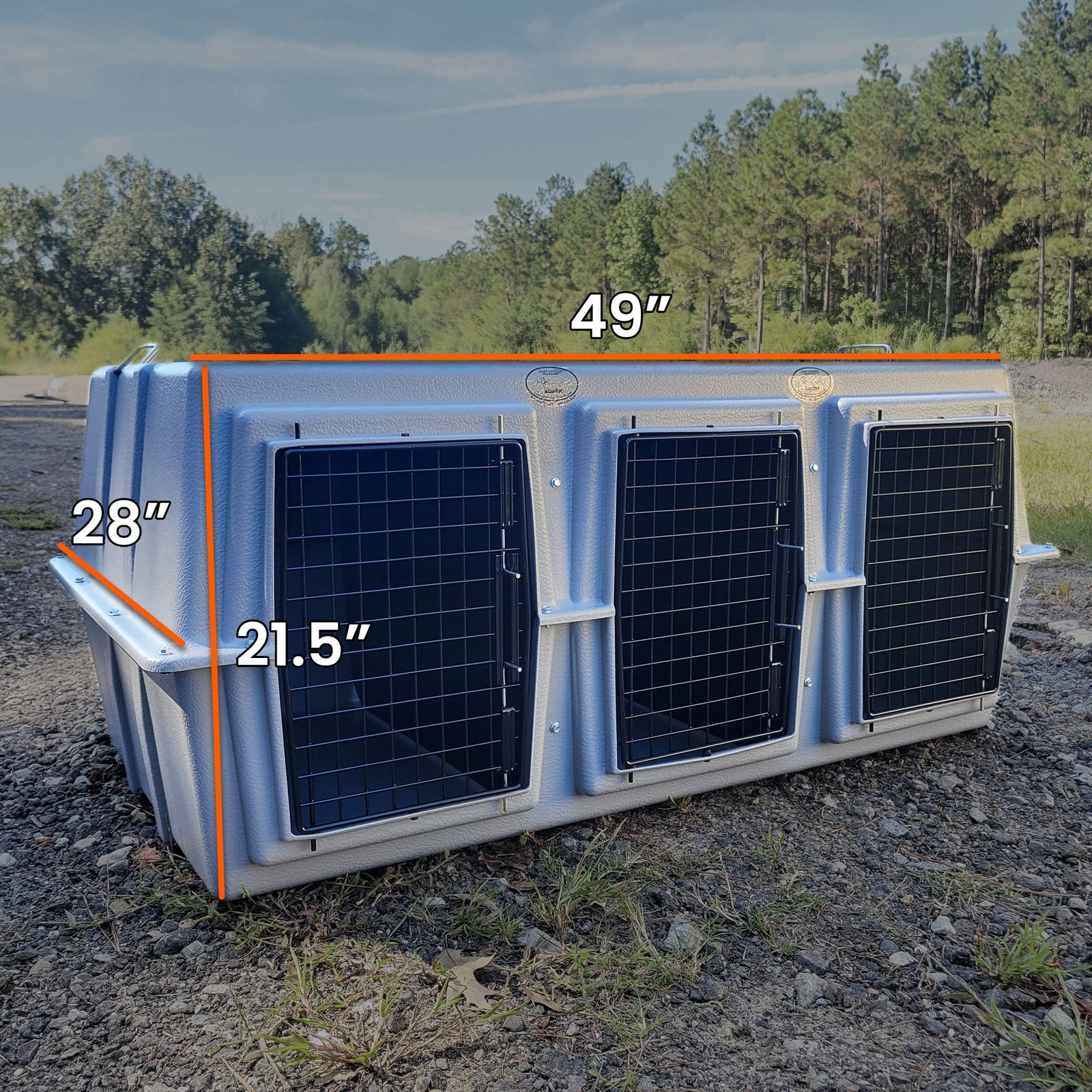 Crate Loader Easy Loader Triple Dog Kennel | Triple-Bay Truck Dog Crate – Outdoor ...