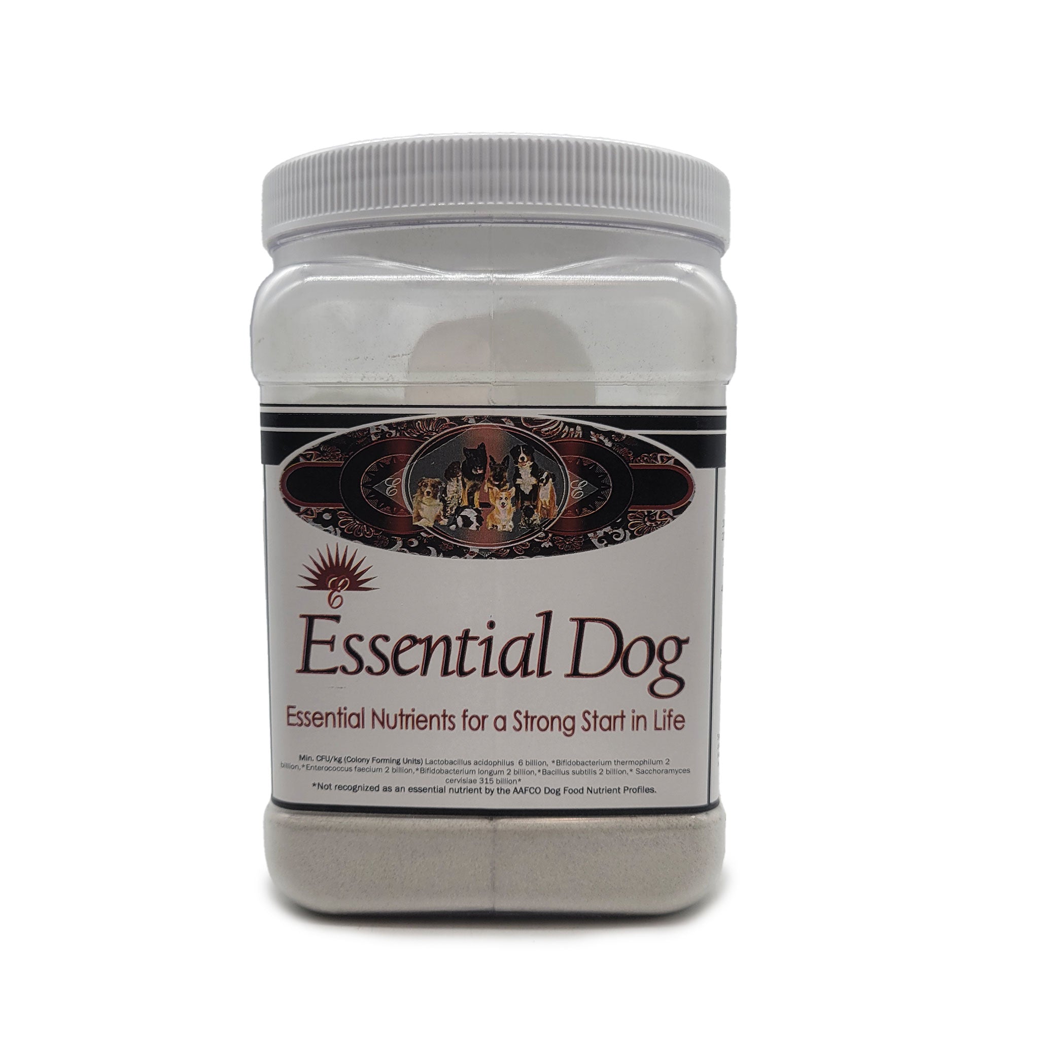 2 pound container of Essential Dog Canine Supplement By Elite Nutrition