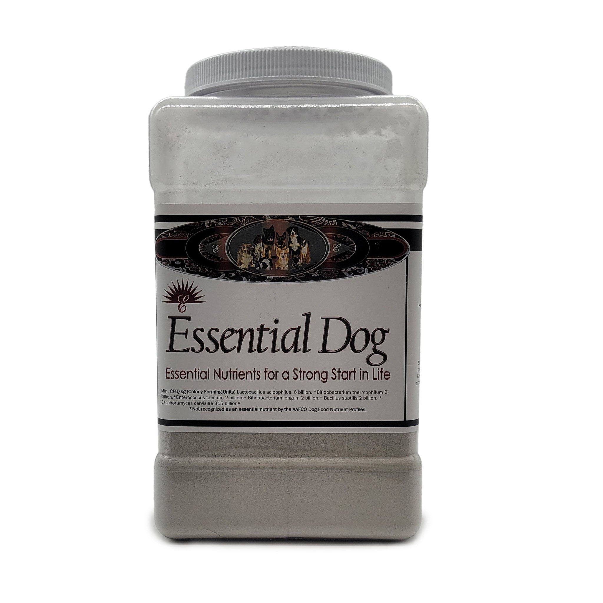 5 pound container of Essential Dog Canine Supplement By Elite Nutrition