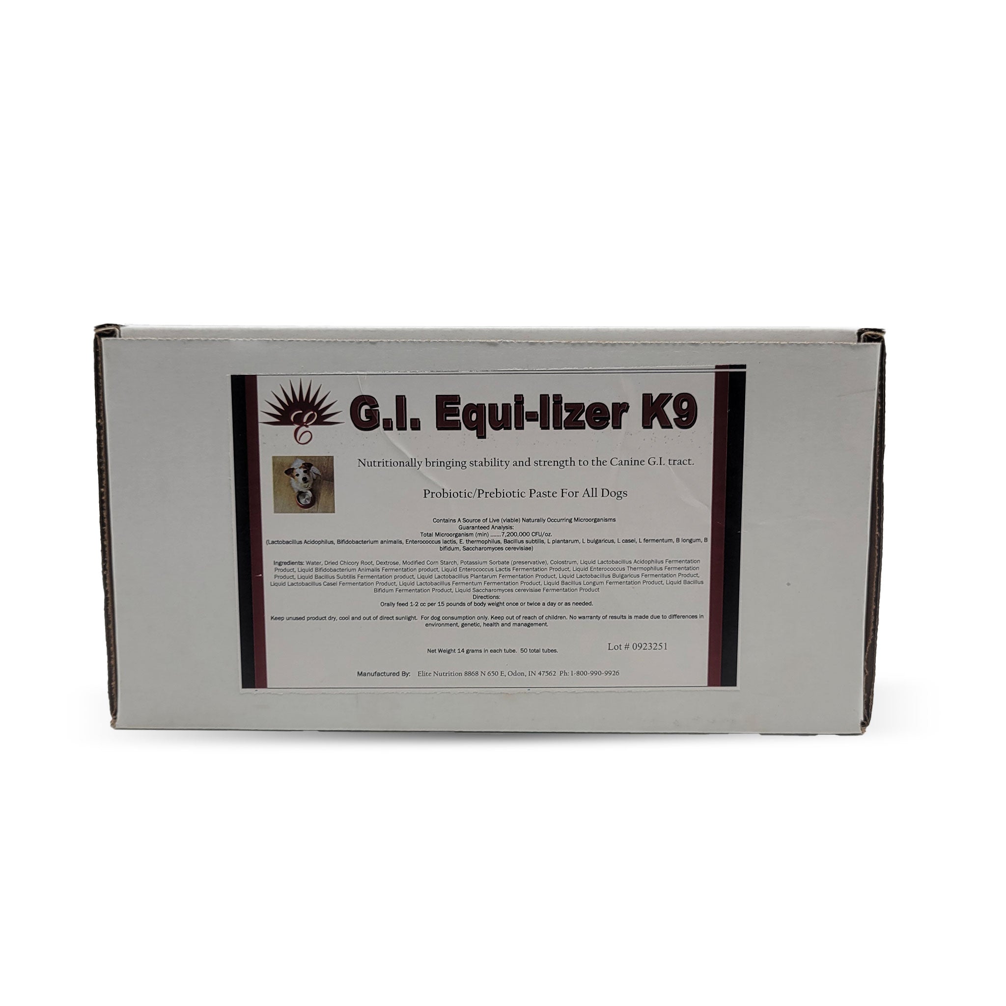 GI Equalizer Prebiotic & Probiotic Paste By Elite Nutrition 50 pack