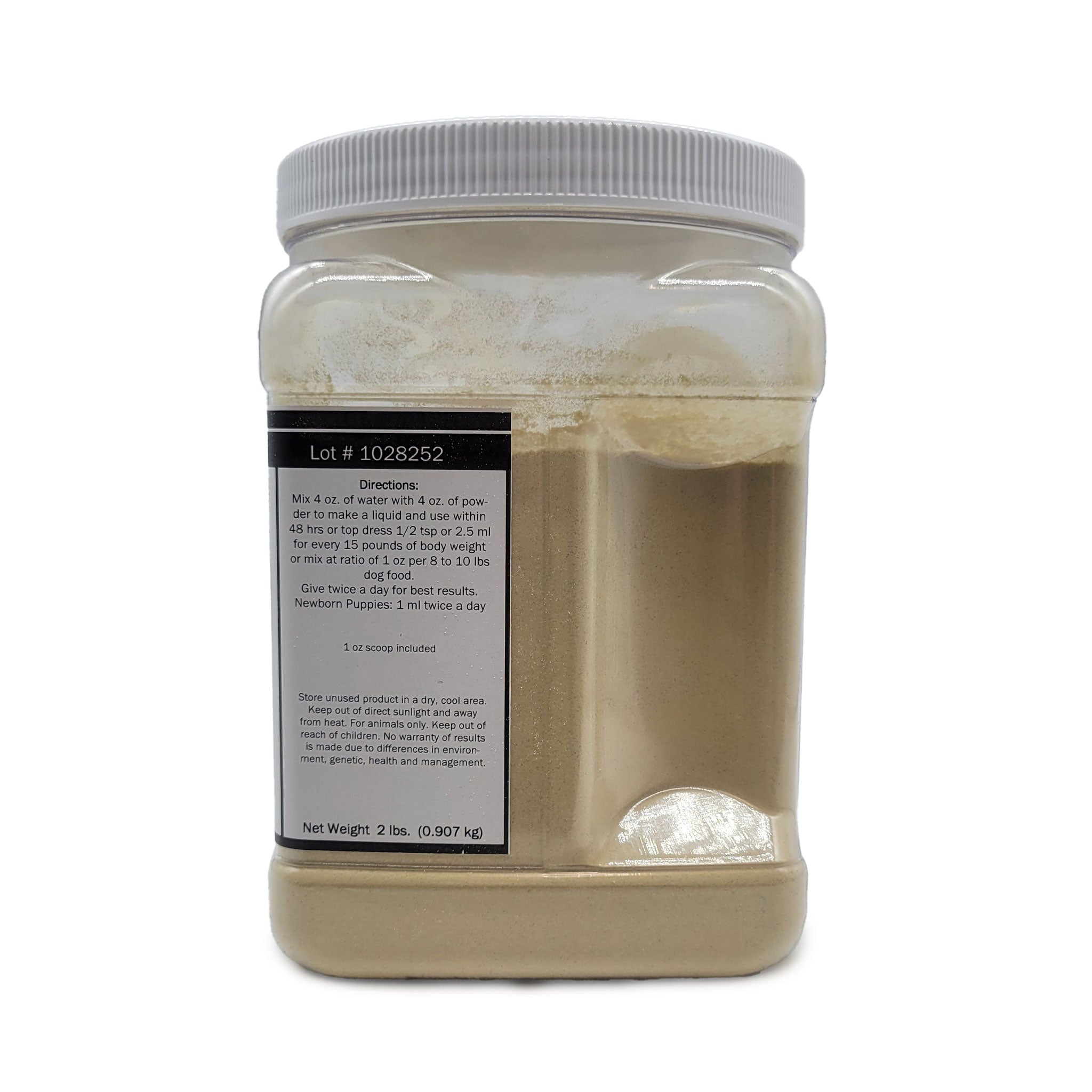 directions for Happy Dog Plus Prebiotic & Probiotic Supplement By Elite Nutrition