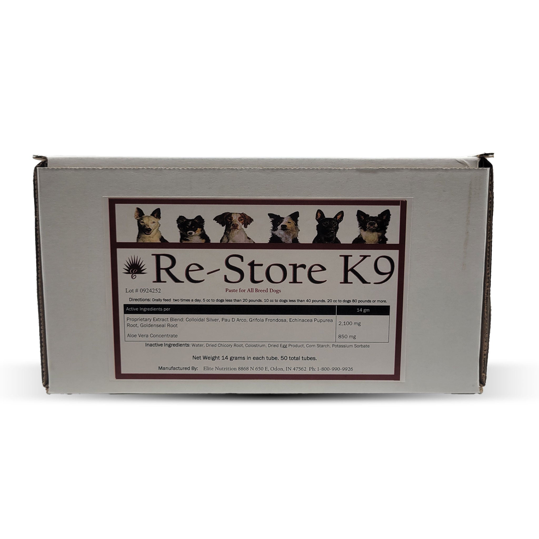 50 pack of K9 Re-Store Infection Fighting Paste With Colloidal Silver