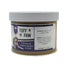 A jar of Tuff Paw Hydrating and Nourishing Essential Oil Blend for dogs, featuring a white ribbed lid and a label with a dog photo and directions on a white background.