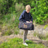 Guy with the houndsmen charging and travel bag slung over his shoulder