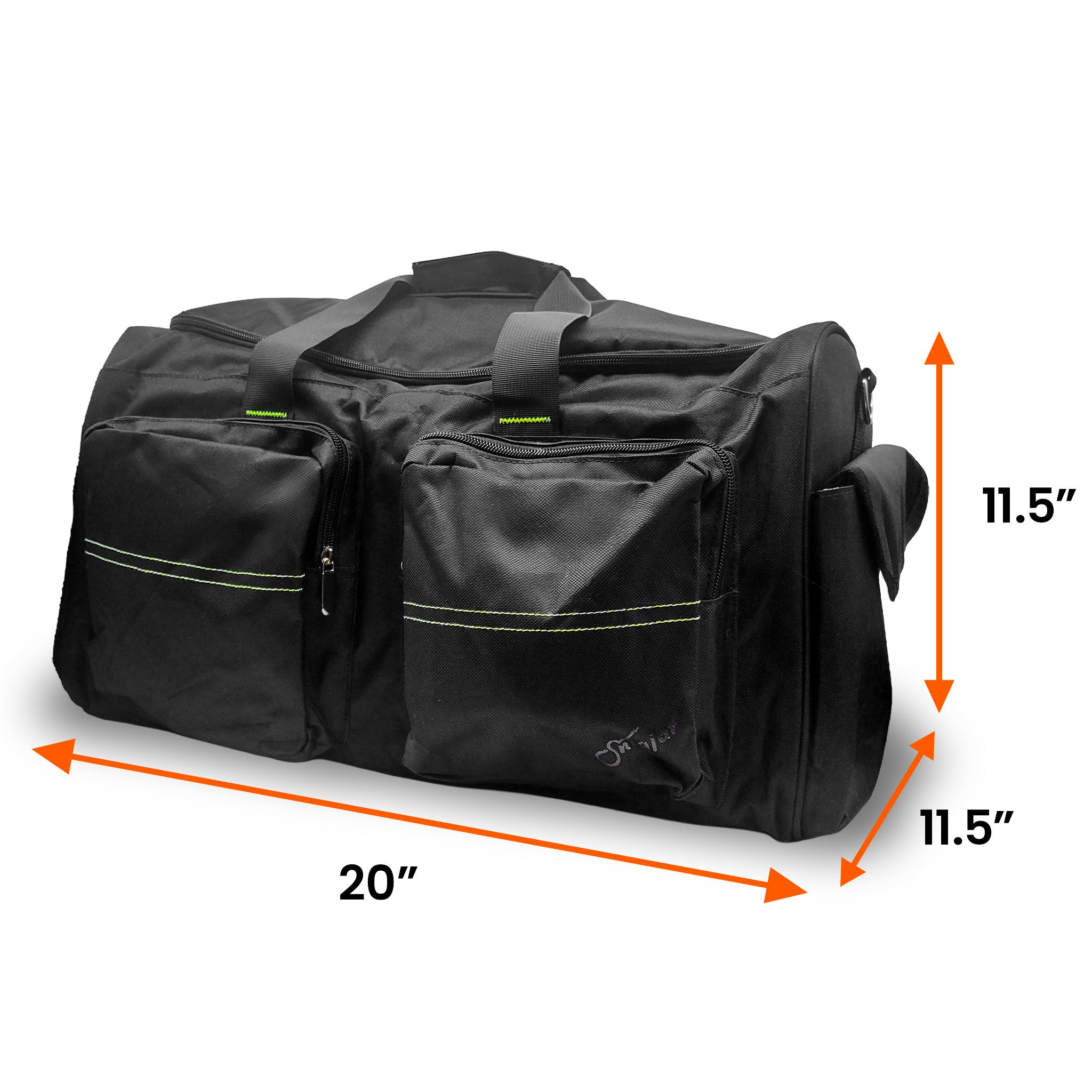 Dimensions for the medium houndsman charging and travel bag