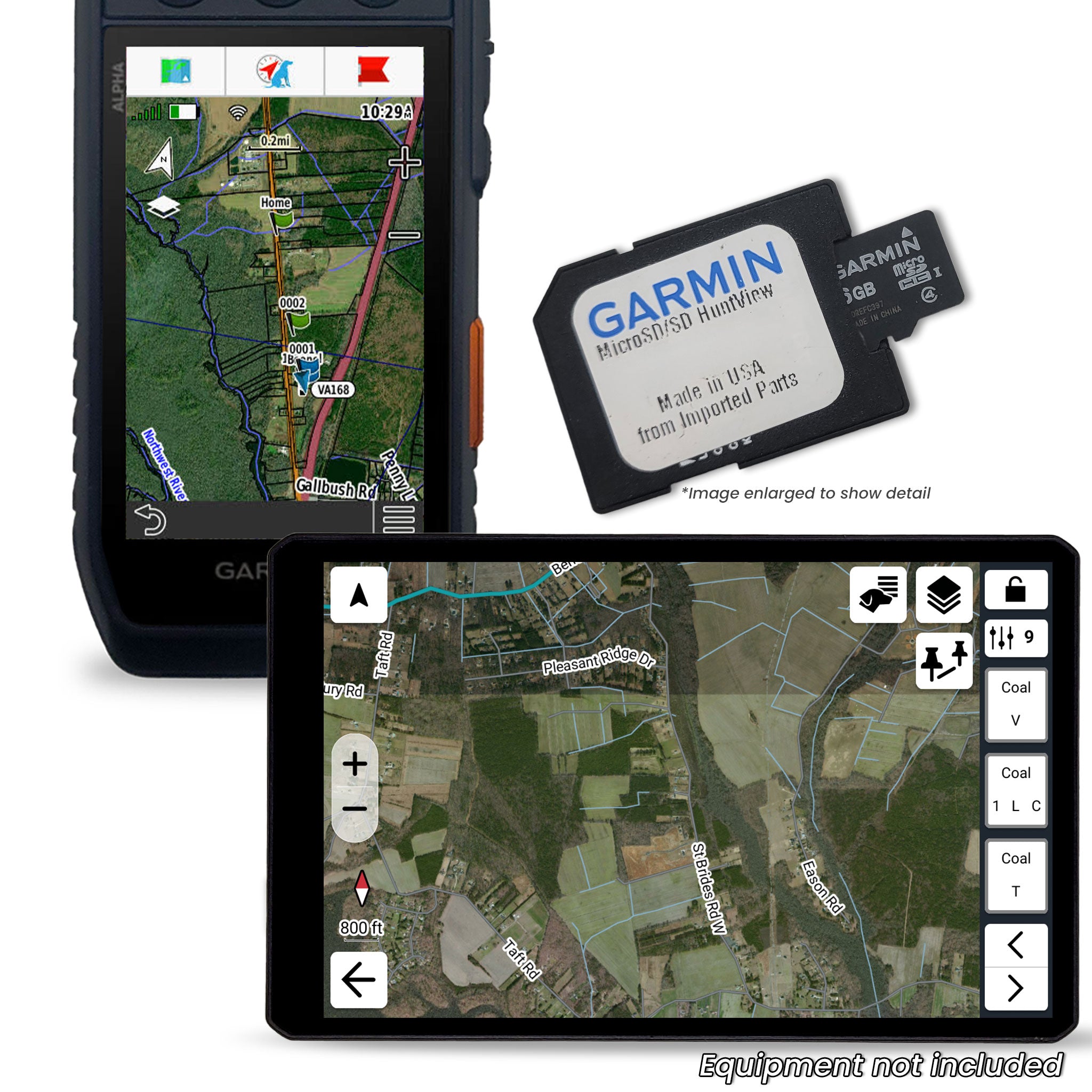 Garmin Huntview Maps Plus on an Alpha XL and Alpha 300i