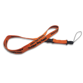 Outdoor dog supply bright orange lanyard