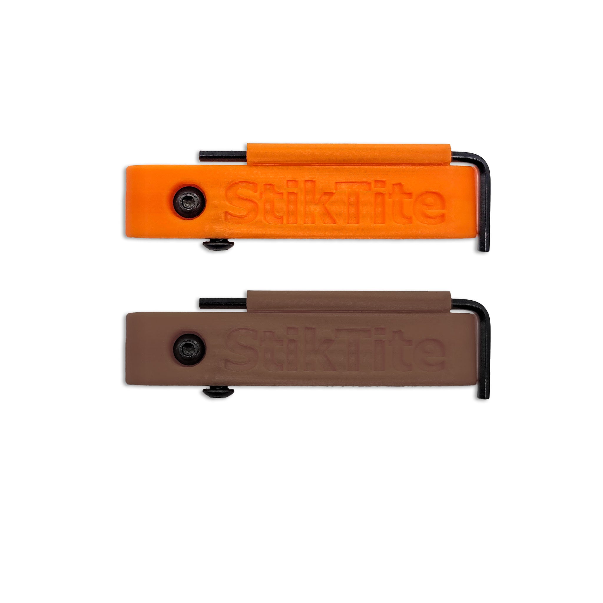 Lester's StikTite Handheld Antenna Holder in orange and brown