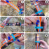 directions for putting on the Lester's Stiktite Double Stack Collar Strap Holder