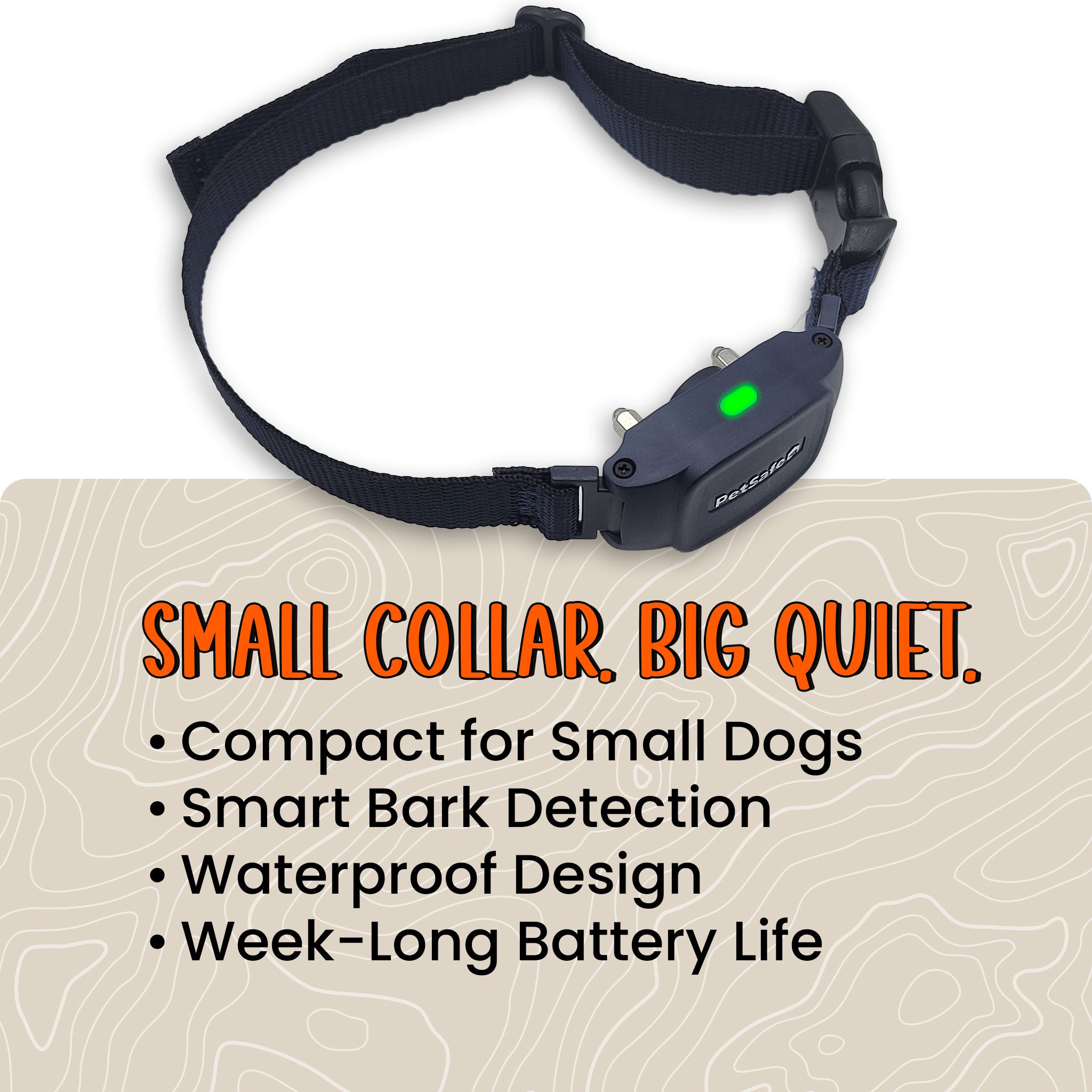 key features of the PetSafe NanoBark 2.0 Collar