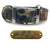 1" Pattern Premium Glow Tuff Center Ring Dog Collar with Brass Name Plate