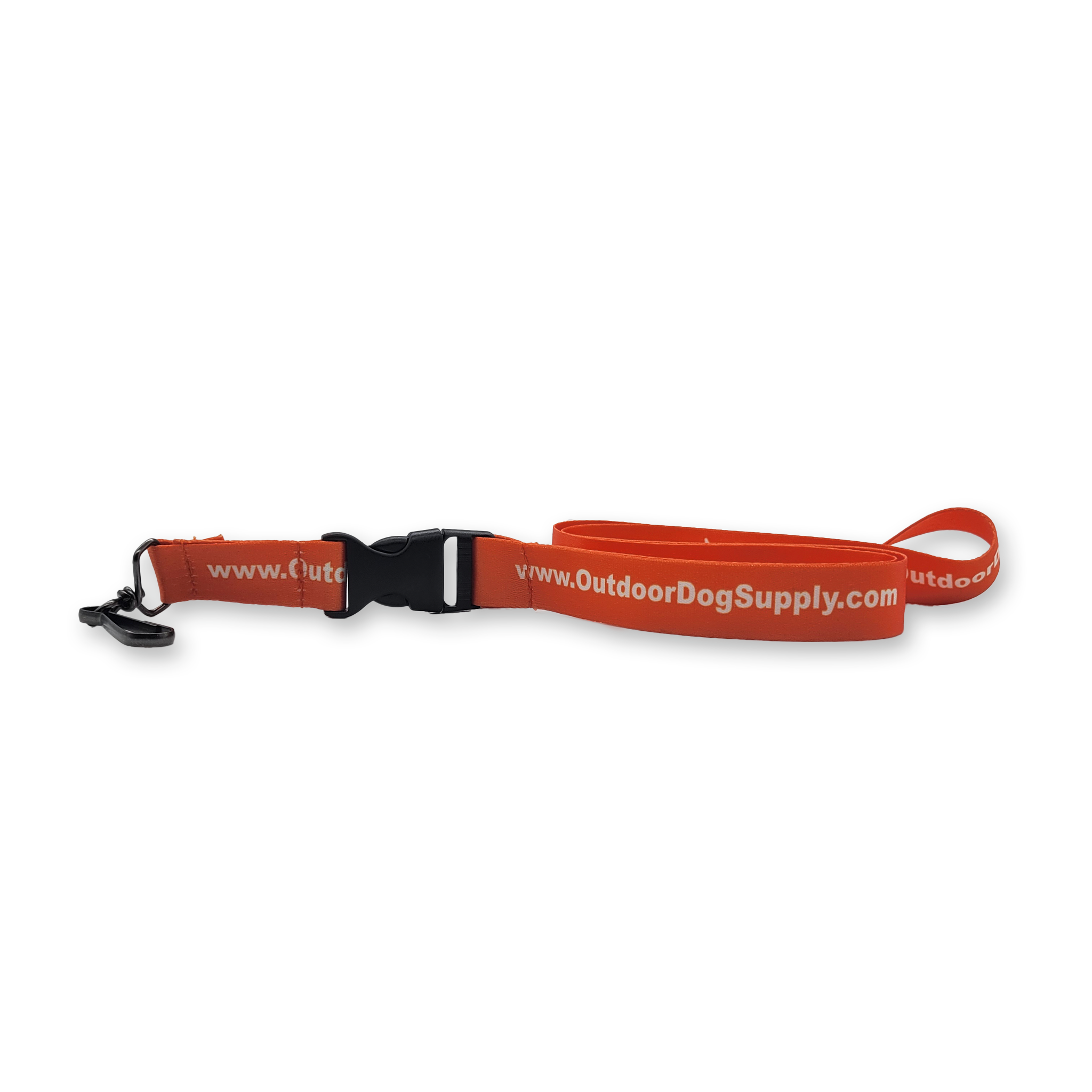 orange ODS premium lanyard with website