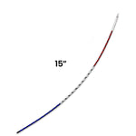 Reflective Red white and blue antenna for Garmin Tracking collars 15 inches long