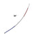 Reflective Red white and blue antenna for Garmin Tracking collars 15 inches long