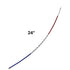 Reflective Red white and blue antenna for Garmin Tracking collars 24 inches long