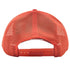 back view of orange richardson 112 trucker hat
