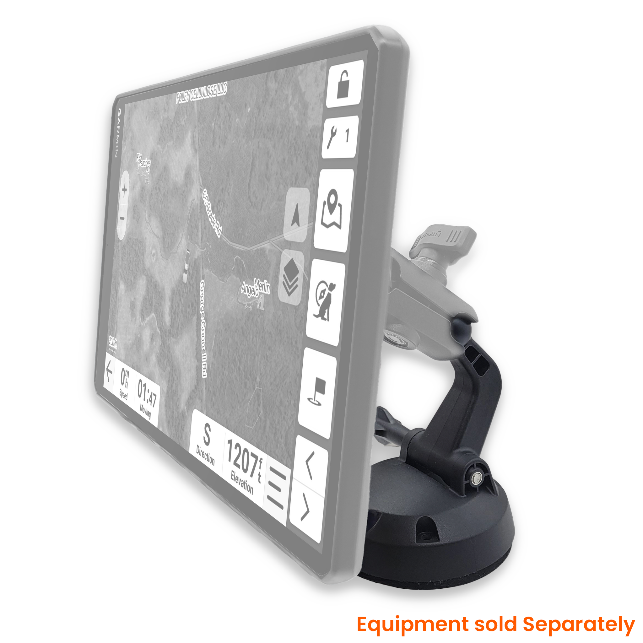 Garmin Alpha XL on a garmin screw down dash mount