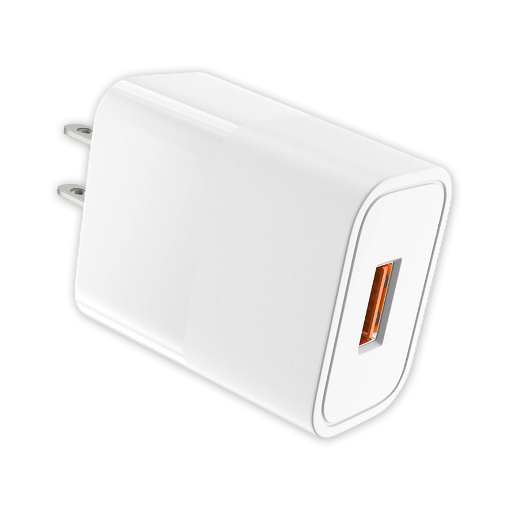 white usb wall adapter