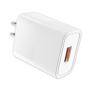 white usb wall adapter
