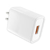 white usb wall adapter