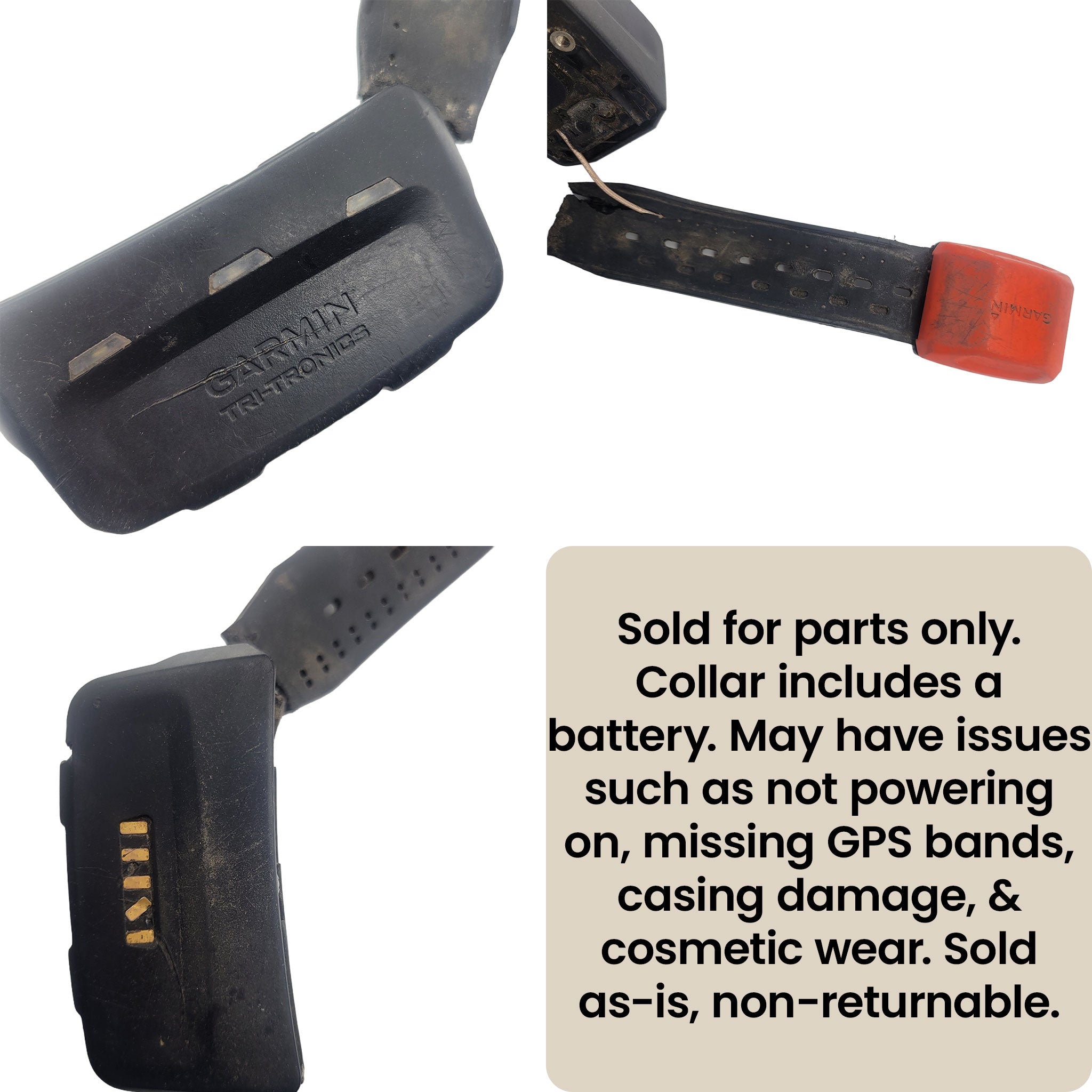 Garmin T5 Dog Tracking Collar – Parts Only with Battery (Non-Working)