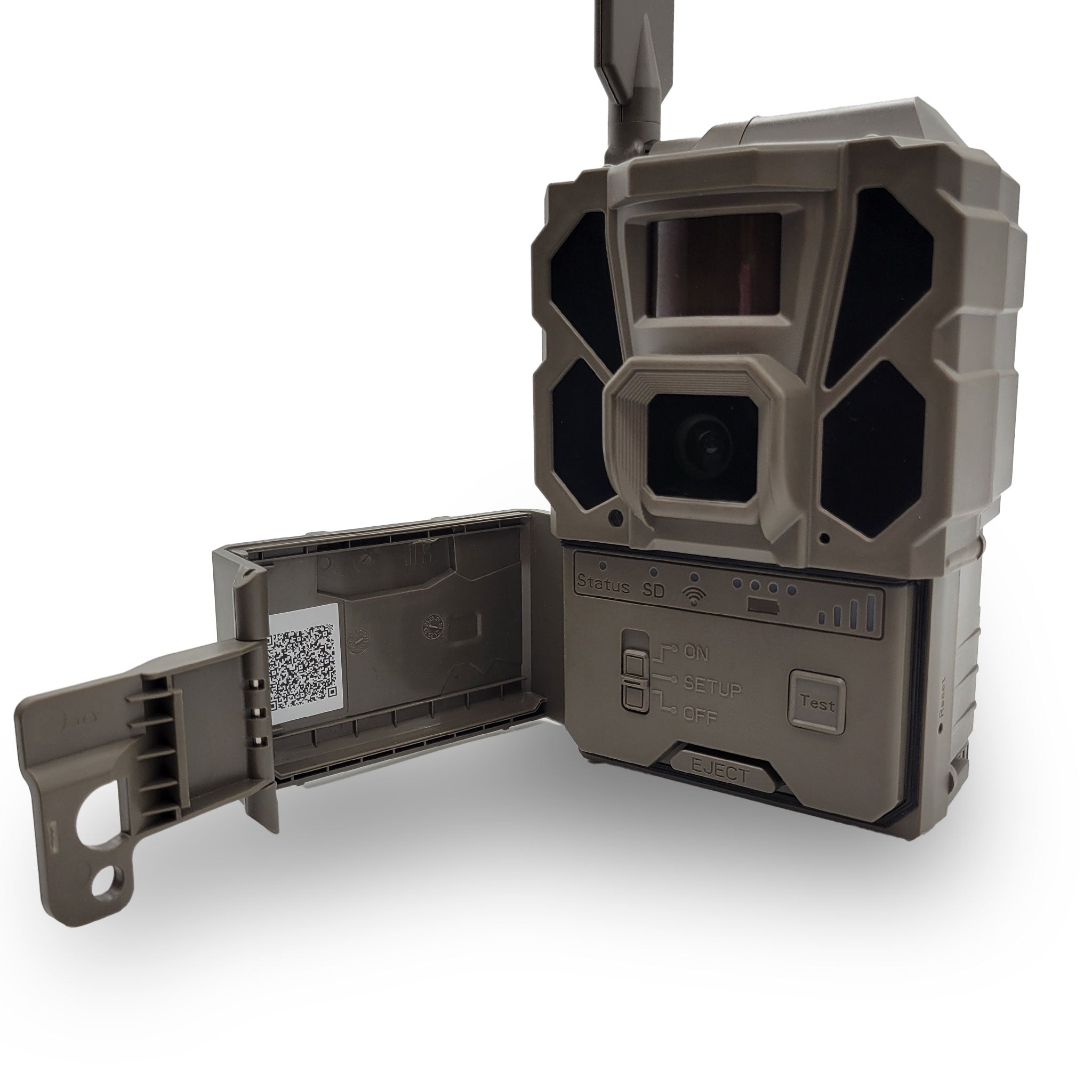 Tactacam REVEAL X 3.0 Cellular Trail & Game Camera showing inside panel