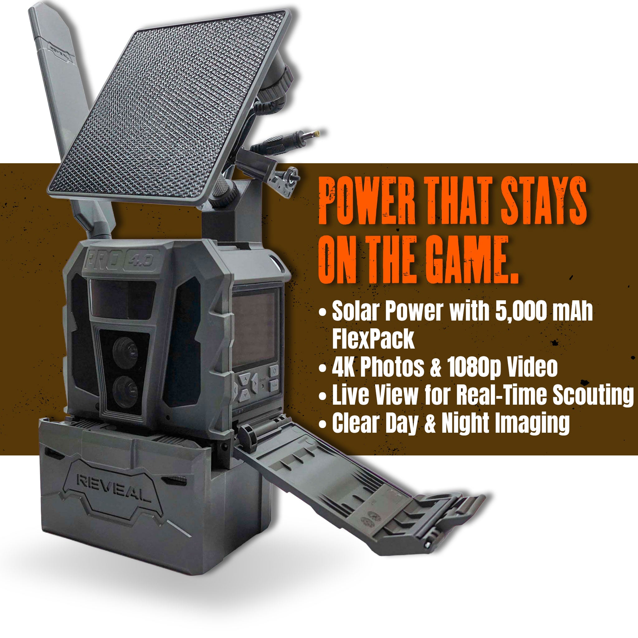 Tactacam REVEAL Pro 4.0 Solar Cellular Trail & Game Camera