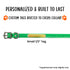 1/2" Premium Glow Tuff D Ring Collar for Small Dogs
