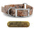 1" Pattern Premium Glow Tuff Center Ring Dog Collar with Brass Name Plate