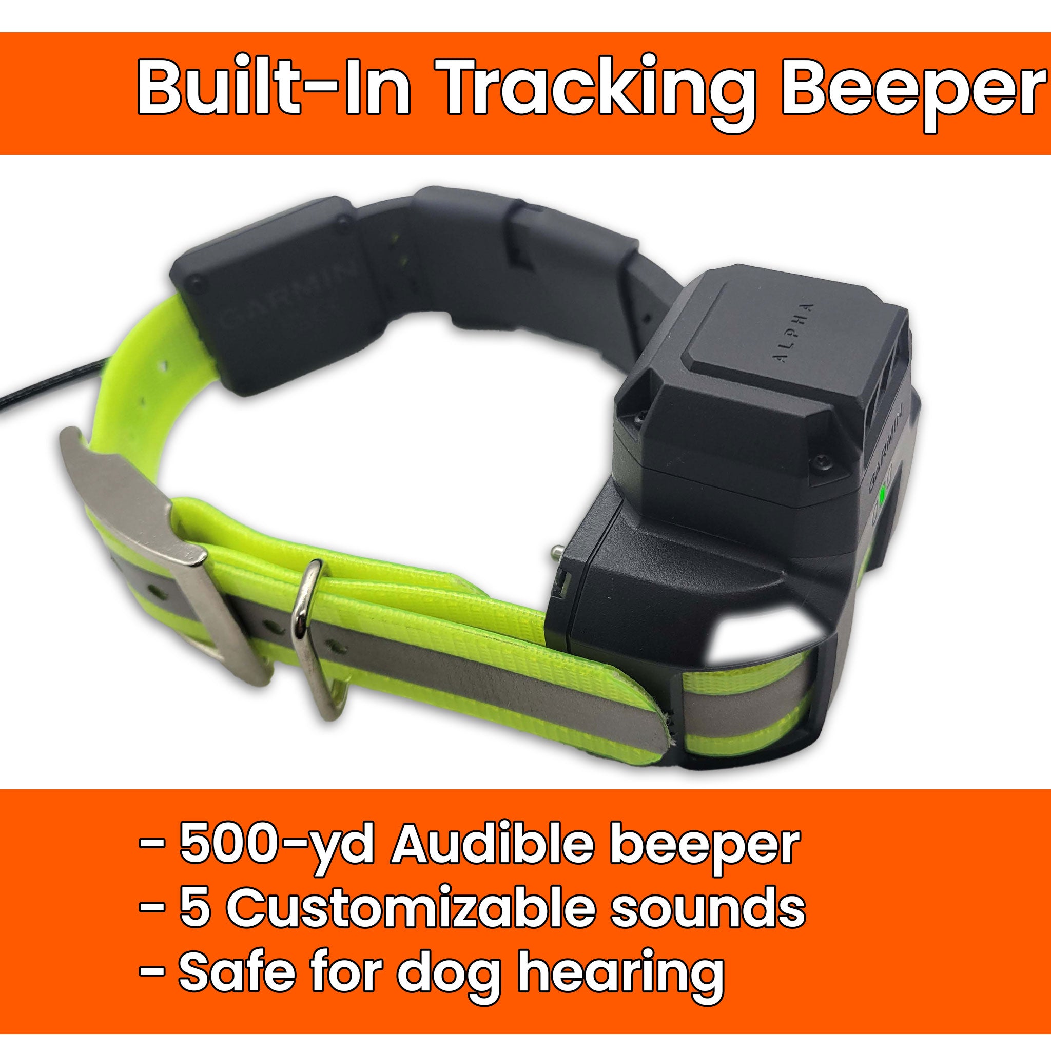 Garmin TT25 Tracking & Training Dog Collar With Beeper Pack for Alpha Handheld