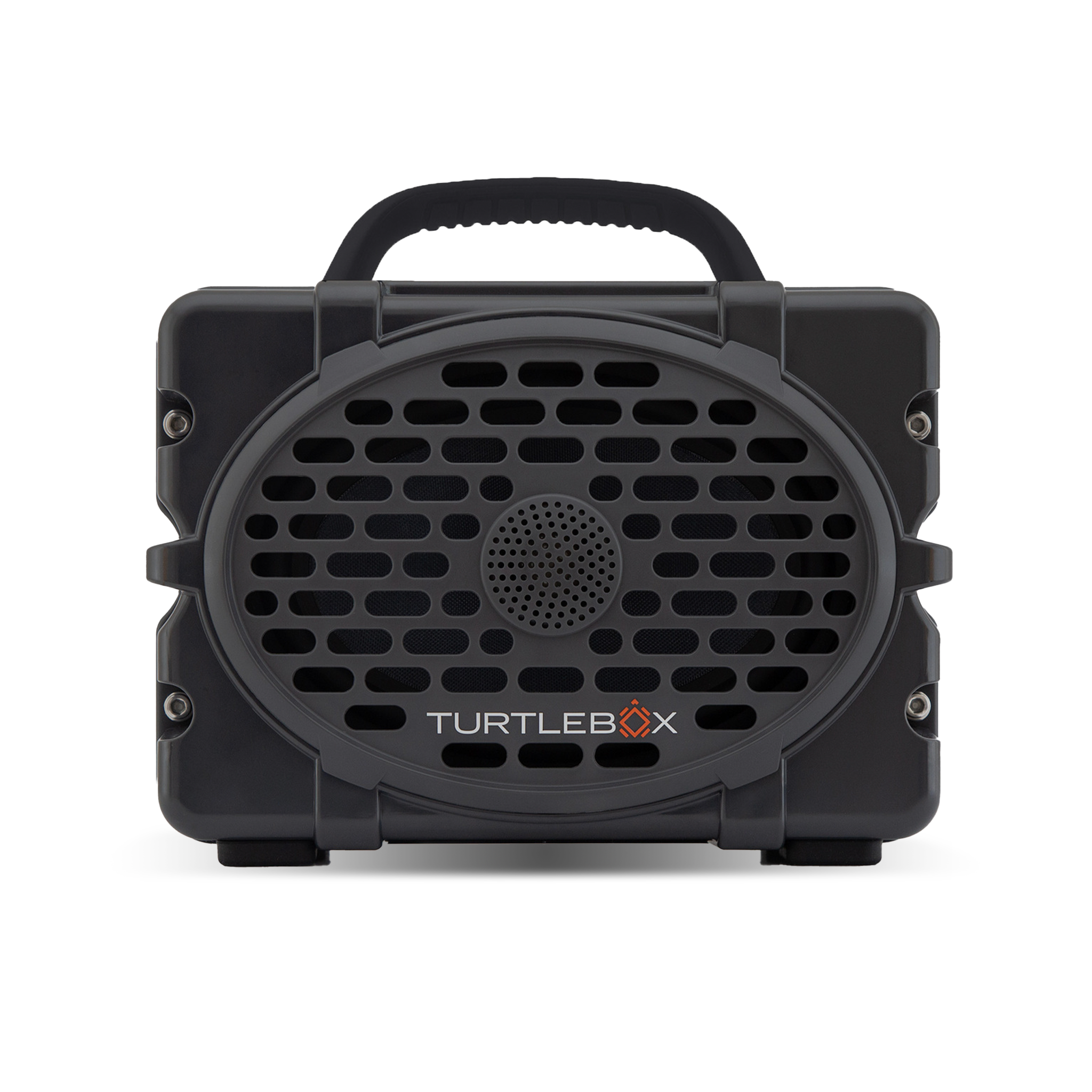 Turtlebox Original Gen 3 Rugged Portable Outdoor Speaker Gray with black handle