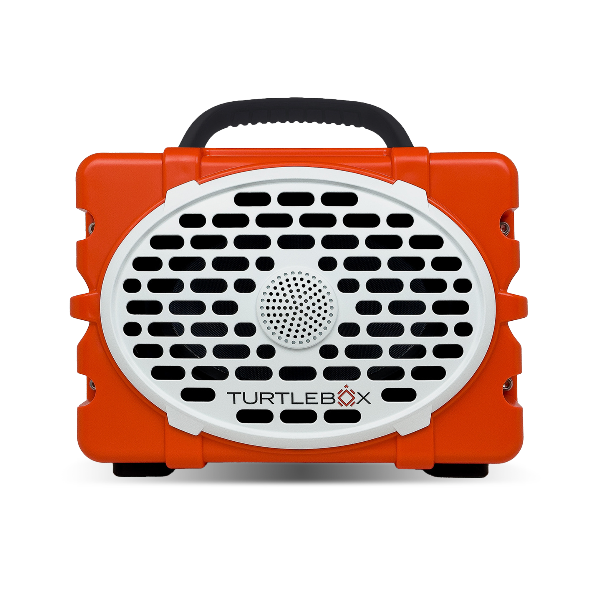 Turtlebox Original Gen 3 Rugged Portable Outdoor Speaker orange with black handle